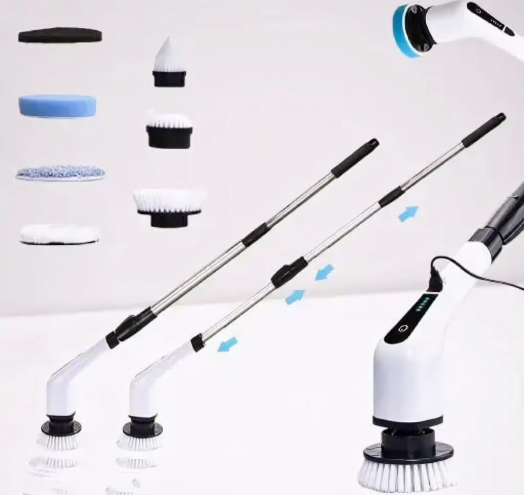 9 in 1 Cordless Electric Spin Scrubber Cleaning Brush Scrubber for Home