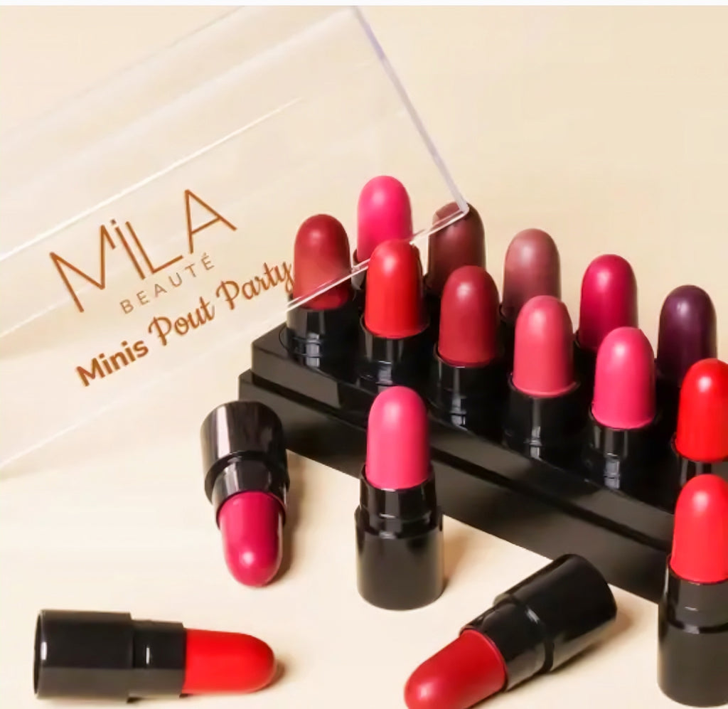 Best Minis Pout Party Lipstick, Long Lasting & Highly Pigmented, 12 Shades