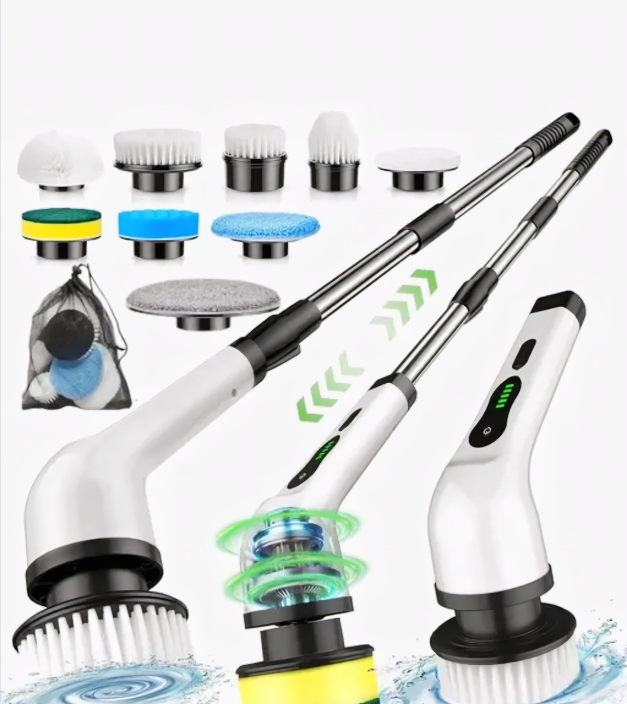 9 in 1 Cordless Electric Spin Scrubber Cleaning Brush Scrubber for Home