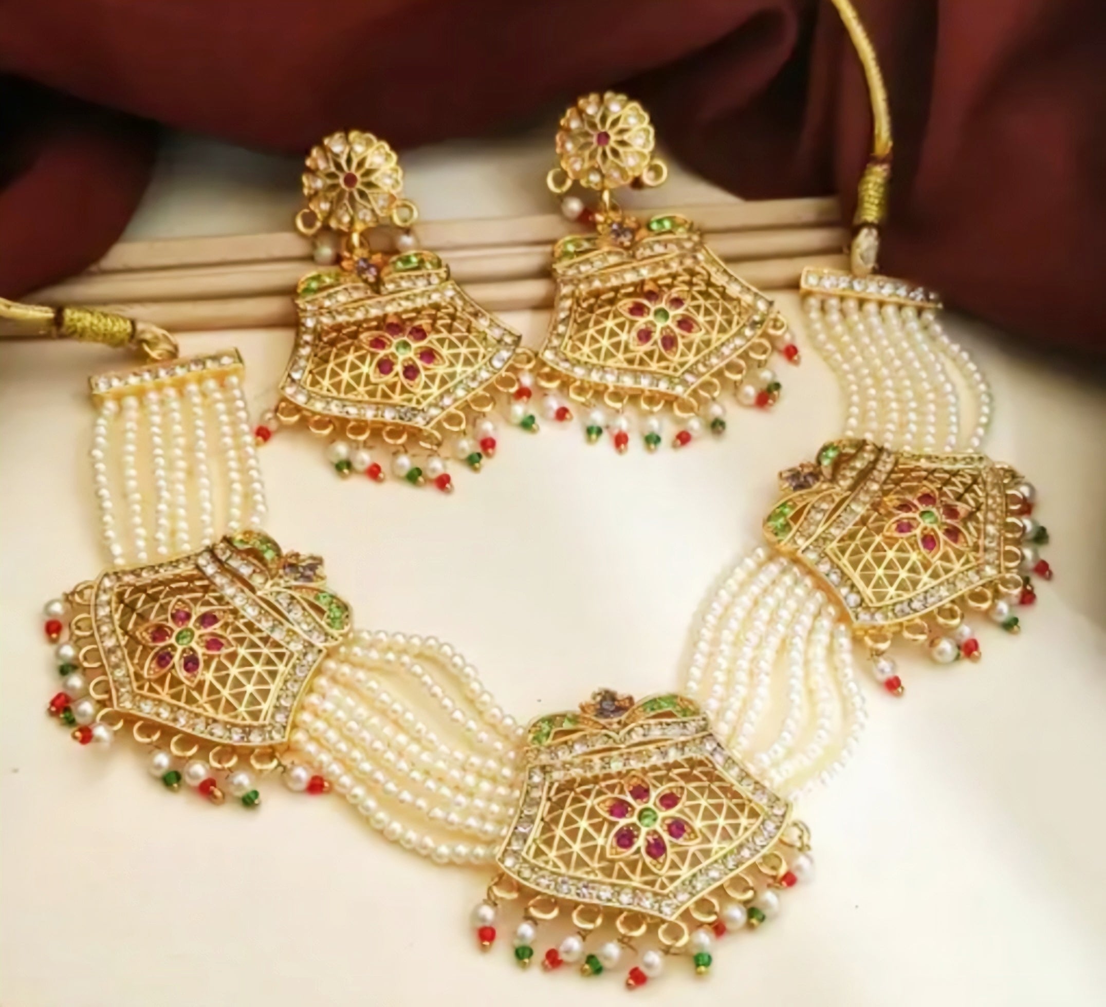 Elegant Marwadi Meenakari Choker Handcrafted Jewelry