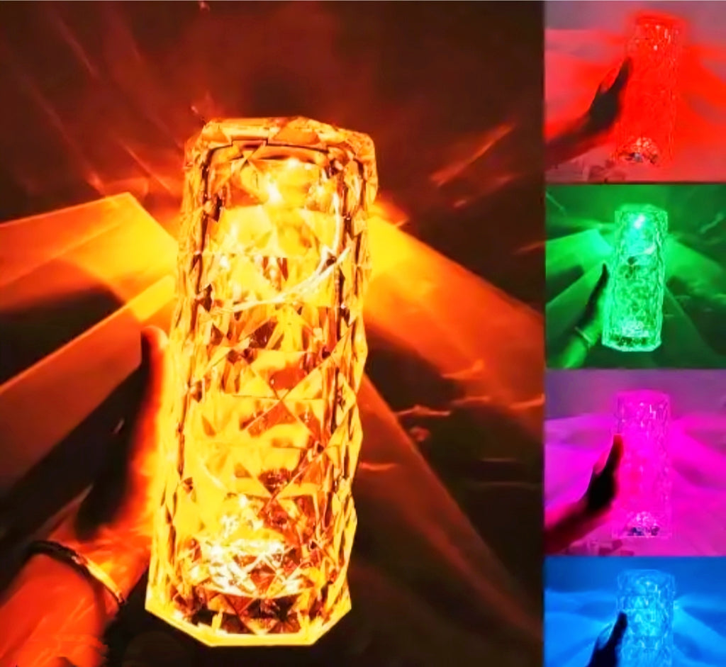 Sparkplug Rose Crystall Night Light Table lamp multicolor