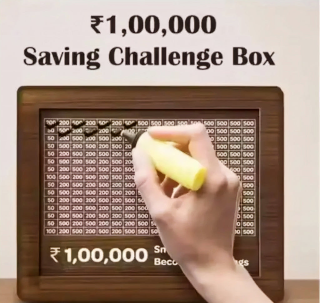Money/Piggy Bank for Savings Challenge Box 1,00,000 Coin Bank