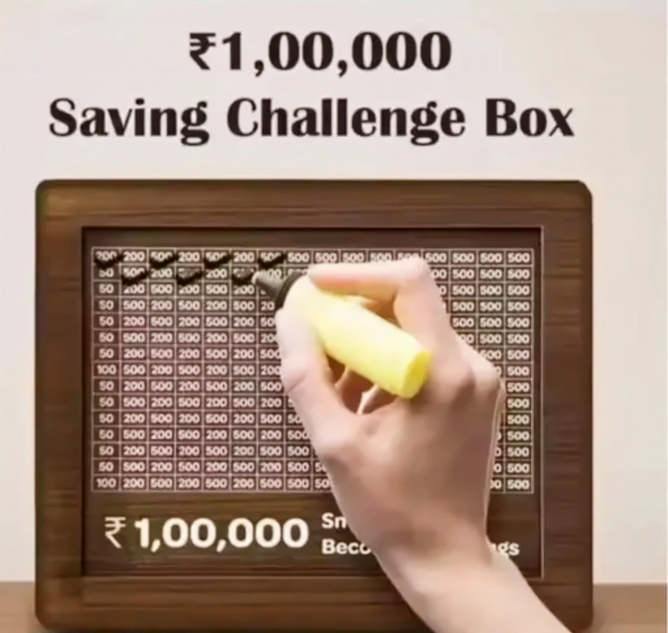 Money/Piggy Bank for Savings Challenge Box 1,00,000 Coin Bank